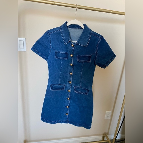 Denim shirt dress New without tag - Picture 5 of 5